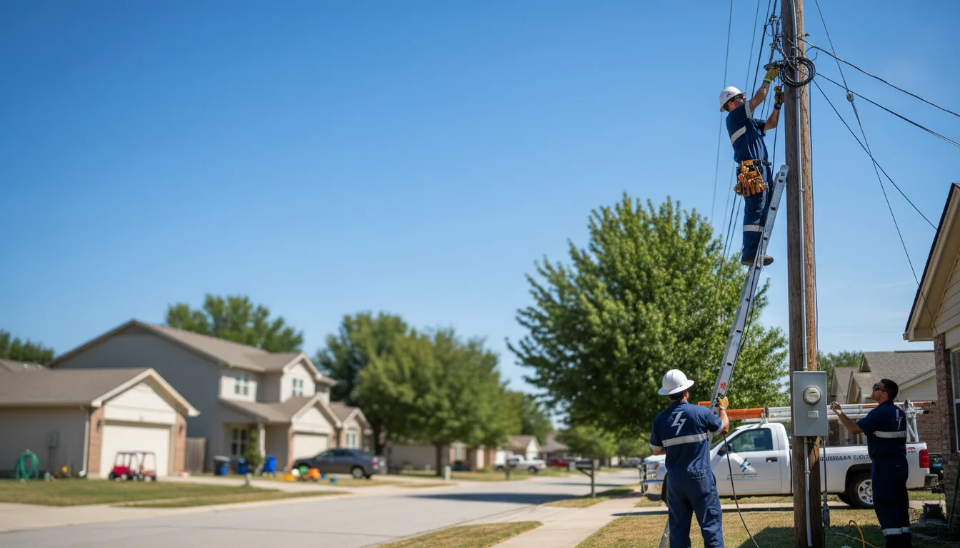 Residential electrician providing installation services in Burnet, TX